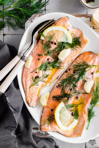 Trota Salmonata Al Forno Con Aneto Passionecooking