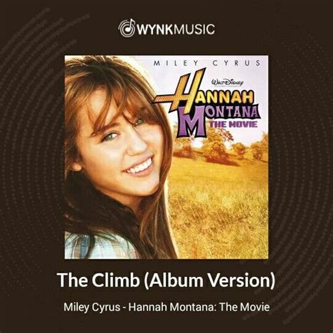 Miley Cyrus The Climb Album Cover