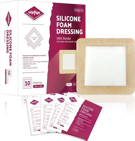 Silicone Foam Dressing With Gentle Adhesive Border Thailand Ubuy