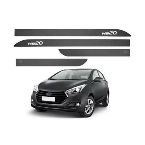 Kit Friso Lateral HB20 Cinza Titanium Sean Car Frisos e Borrachões