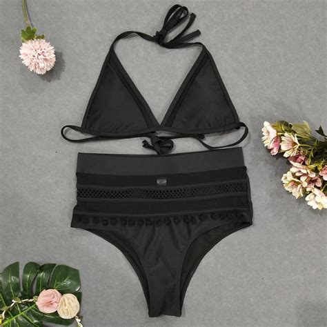 China Nylon Two Piece Extreme Sexy Beach Girl Black Mesh Mini Micro Luxury Bikini China