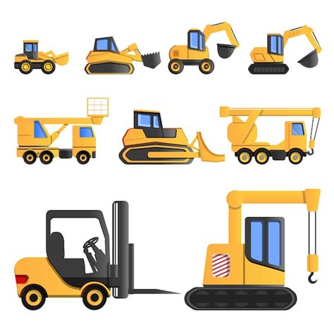 Premium Vector Lifting Machine Icon Set