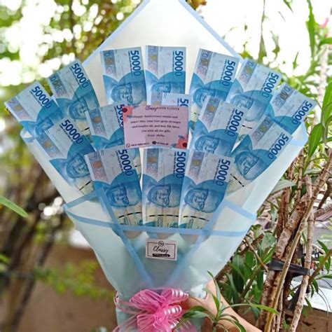 Jual Large Medium Standing Money Bouquet Bucket Buket Bunga Uang