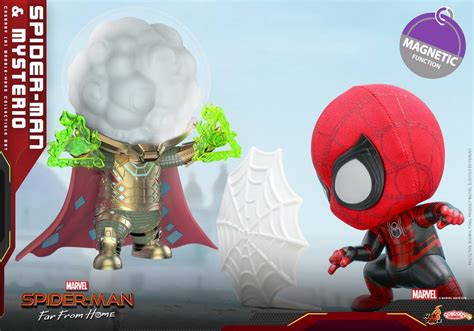 Hot Toys Spider Man Far From Home Cosbaby Bobble Heads Figures