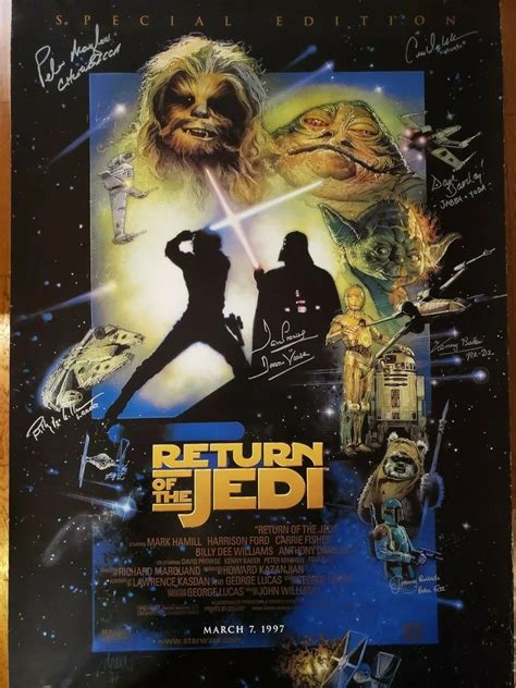 Star Wars Signed Movie Poster