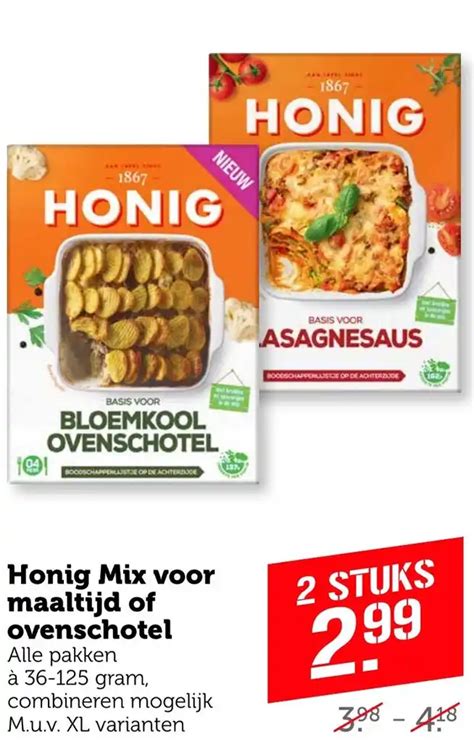 Honig Mix Voor Maaltijd Of Ovenschotel Aanbieding Bij Coop