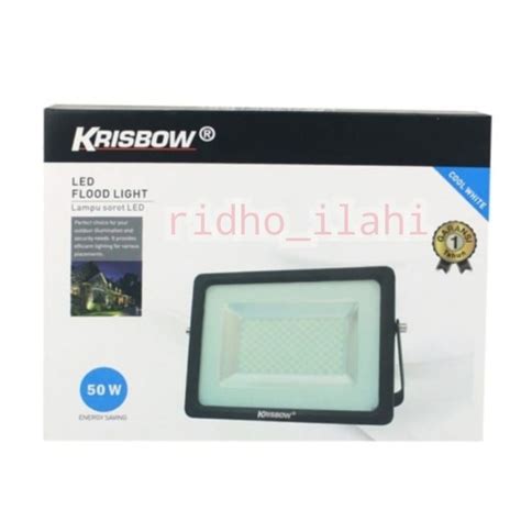 Jual Krisbow Lampu Sorot Led Watt Flood Light Cool Day Light