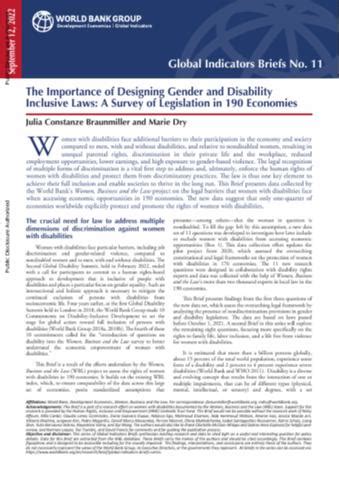 The Importance Of Designing Gender And Disability Inclusive Laws A