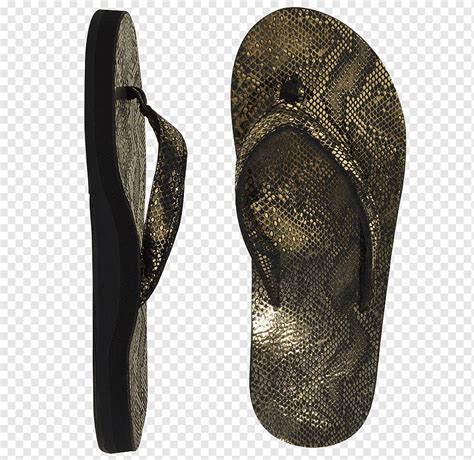 Flip Flops Shoe Golden Snake Flip Flops Shoe Flipflops Png Pngwing