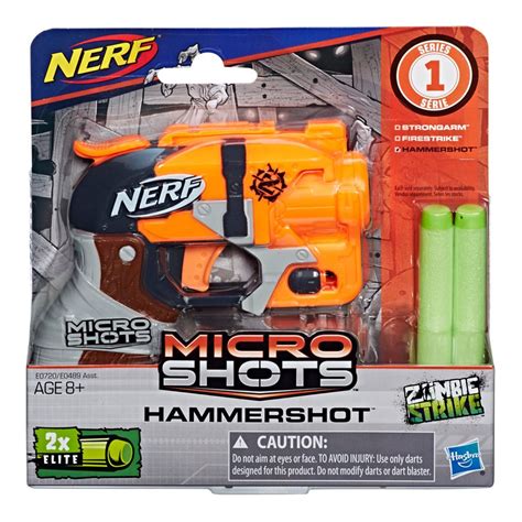 Nerf Microshots Zombie Strike Hammershot Blaster