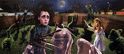 Download Edward Scissorhands In The Garden Wallpaper | Wallpapers.com