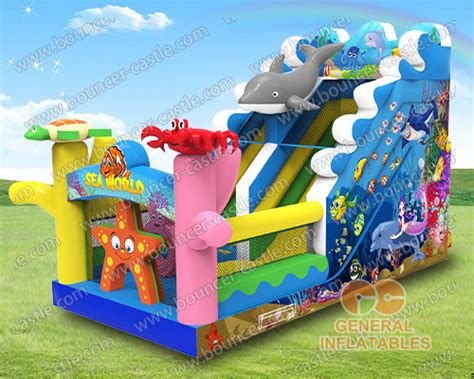 Seaworld Slide Inflatable Slides Products Bouncer Castle