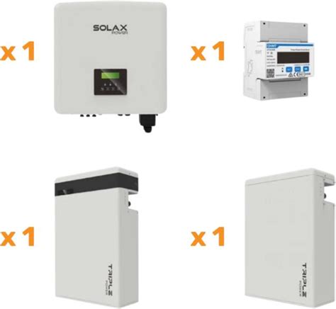 Solax Set Invertor Trifazat 10kw Solax X3 Hybrid 100 D G42 Baterie De Stocare T Bat H 115