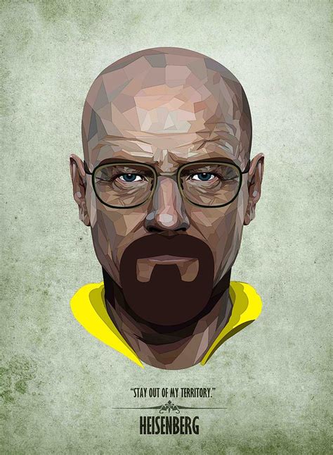 Heisenberg Drawing By Self Toon Pixels