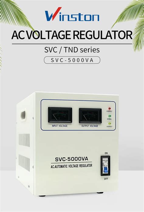 Svc 5000va Monophasé Ac Stabilisateur De Tension Automatique Buy 5