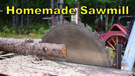 Building A Homemade Sawmill Turning Trees Into Boards Effortlessly