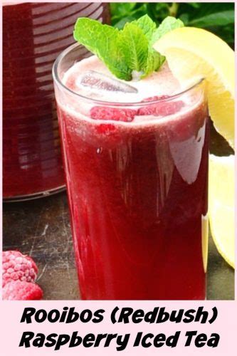 Rooibos Redbush Raspberry Iced Tea Everyday Healthy Recipes