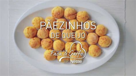 Receita de PÃEZINHOS DE QUEIJO YouTube