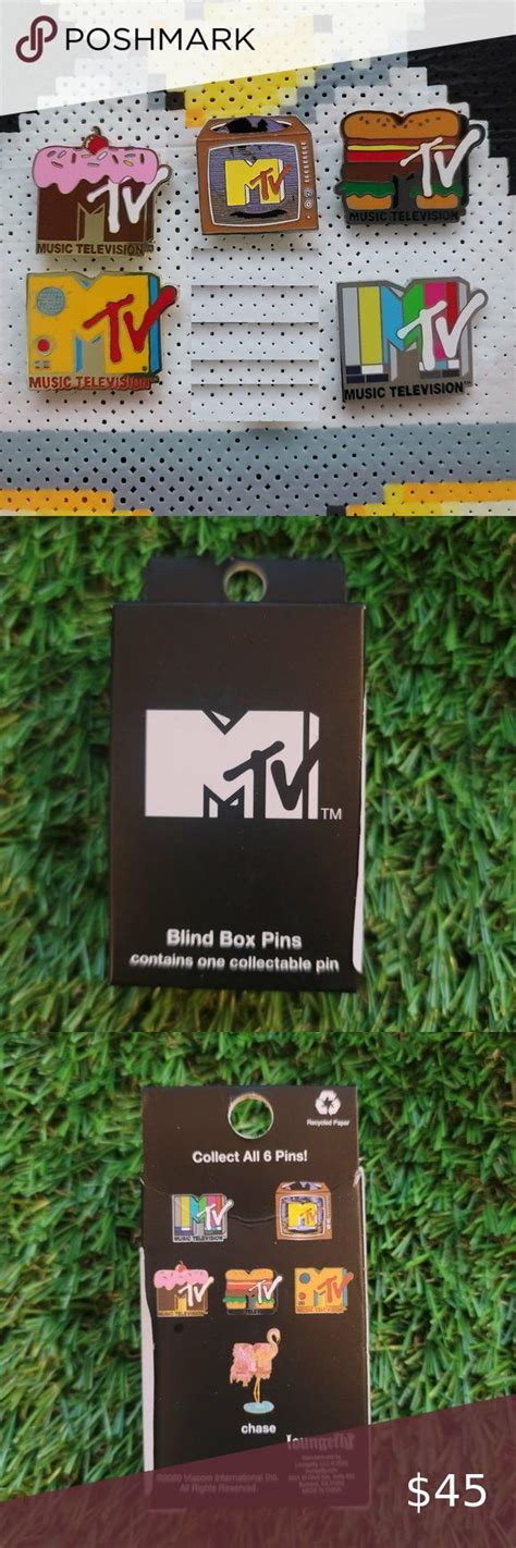 Loungefly X Mtv Logos Open Blind Box Enamel Pins Set Of 5 In 2022