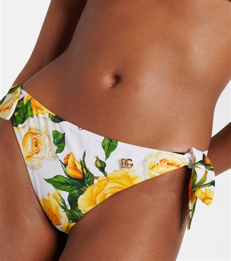 Floral Bikini In Yellow Dolce Gabbana Mytheresa