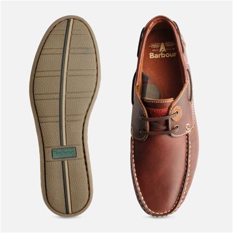 Barbour Waxy Brown Mens Designer Boat Shoes