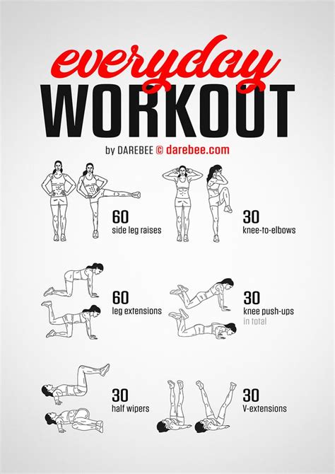 Daily Workout Exercises Daily Exercise Weight Routines Perdr