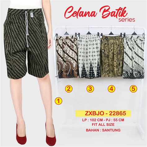 Jual Celana Batik Pendek Unisex Celana Murah Celana Batik Terbaru