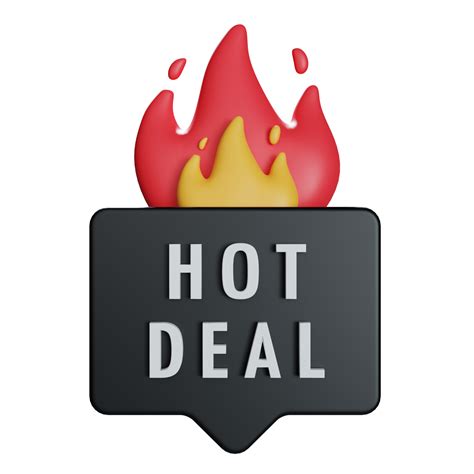 Hot Deal D Icon Illustration Png
