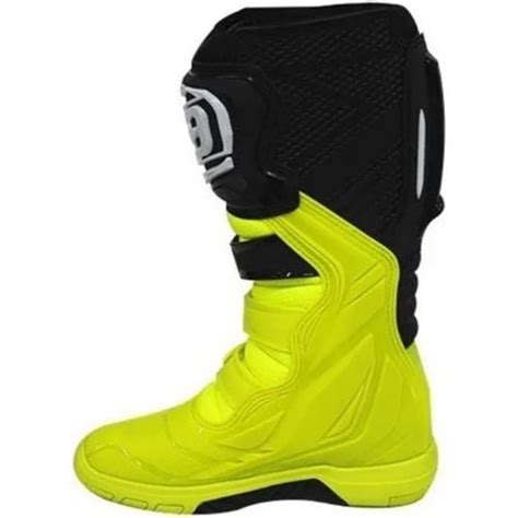 Bota ASW Elevate Amarelo Fluo Preto Moto Braga