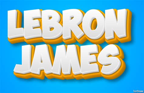 LeBron James Text Effect And Logo Design Celebrity