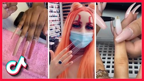 Super Long Nails Art Compilation Awesome Nail Art Designs Tiktok