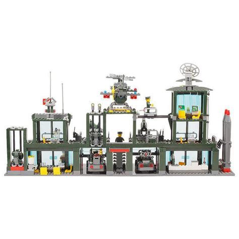 Brick Toy Army Base Playset With 6 Soldiers The Brick Armory