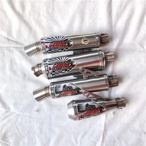 Jual BACA DESKRIPSI Slincer Knalpot Racing ARM Exhaust Second