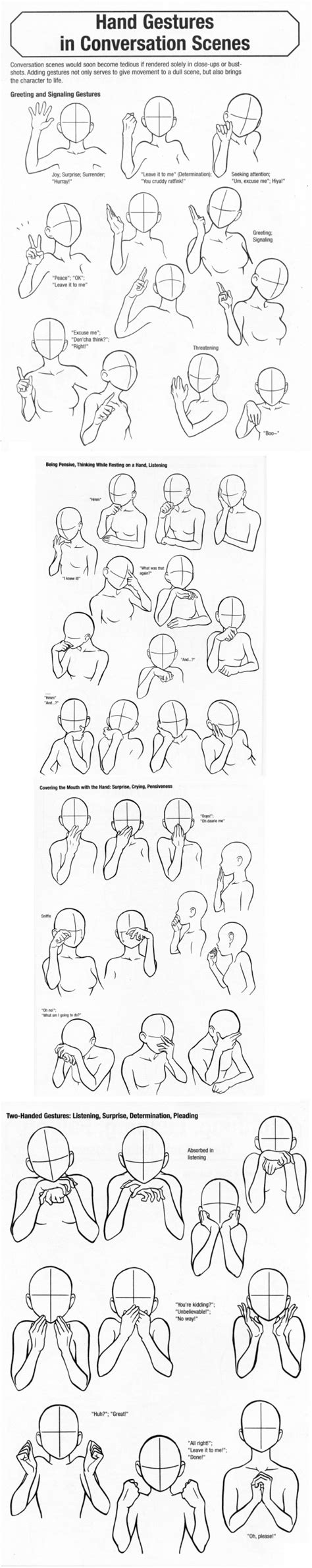 Hand Gestures in Conversation Scenes | Hand drawing reference, Hand ...