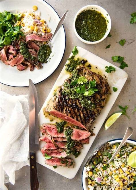 Skirt Steak With Chimichurri Sauce Recipetin Eats