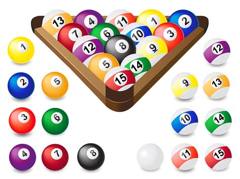 Balls For Billiards 513670 Vector Art At Vecteezy