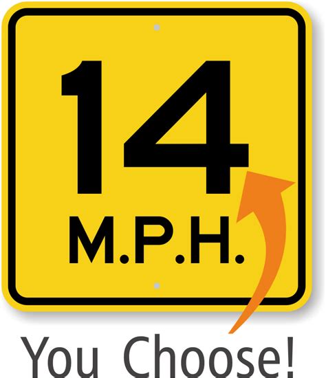 Custom Speed Limit Sign Templates