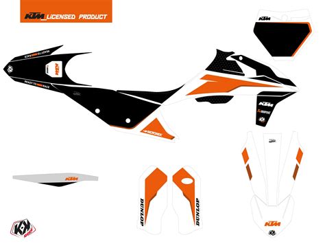 Ktm Sxf Dirt Bike Dna Graphic Kit White Kutvek Kit Graphik