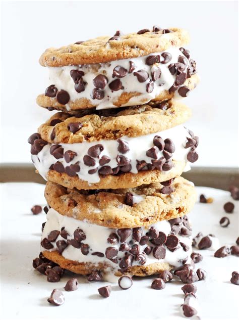 Homemade Chipwich Recipe Homemade Ice Cream Sandwiches Ice Cream