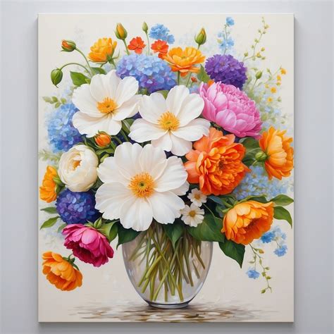 Flowers In Vase Art Print Free Stock Photo Public Domain Pictures