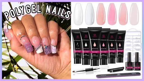 Polygel Nails Using Dual Forms Makartt Polygel Kit Youtube