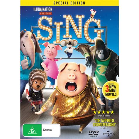 Sing 2016 Dvd Each Woolworths