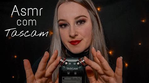 Asmr Passando Os Dedos Nas C Psulas Do Tascam Hand Sounds E Mouth