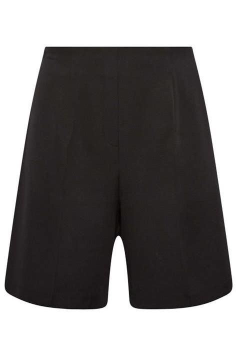 Yours Plus Size Curve Black Tailored Shorts Yours Clothing