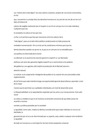 Los Valores PDF