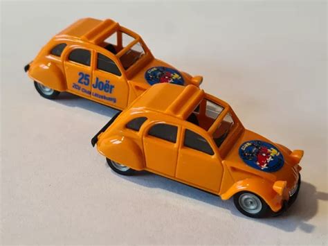 CITROËN 2CV 1 87 Herpa 2CV Club Lëtzebuerg 2 different models