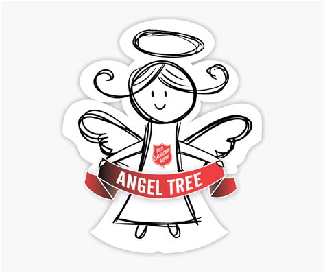 Angel Tree - Salvation Army Angels Tree , Free Transparent Clipart - ClipartKey