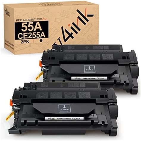 V4ink Compatible Ce255x Toner Cartridge Replacement For Hp 55x Ce255x 55a Ce255a