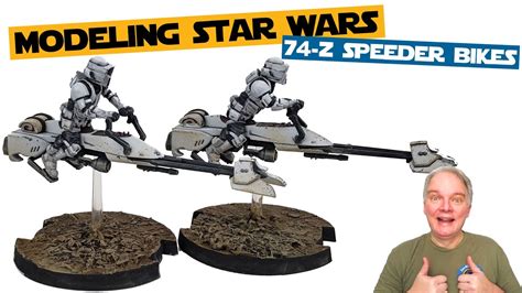 Modeling Star Wars Star Wars Legion Z Speeder Bikes Youtube