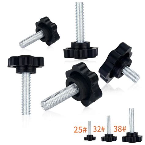 M M M Male Thread Plastic Star Clamping Nut Knob Screw Machine